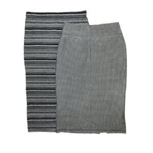 Divided and Double Tree || Set of Two Pencil Skirts || EUC || Small